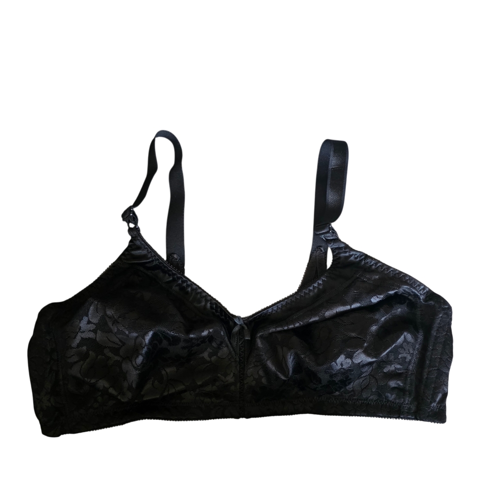 Bali Black Floral Lace Bra 42B New Without Tags